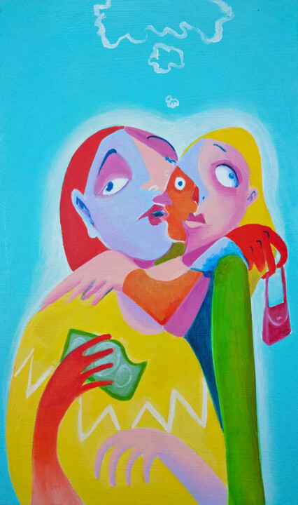 绘画,  15.7x9.5 in 