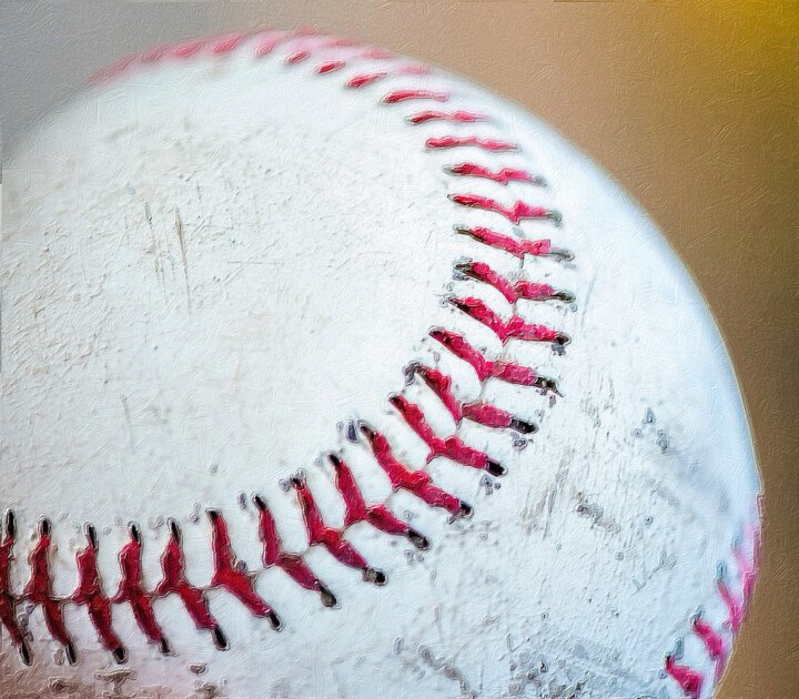 Baseball 绘画, 20x21 in