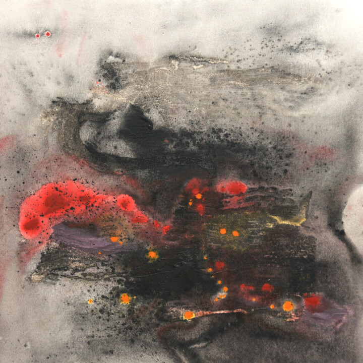 Painting titled "Untitled220318" by Tsunshan, Original Artwork, Acrylic