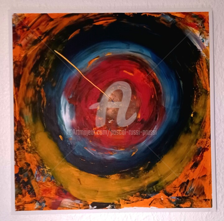 2-Dans un monde agité 绘画, 27.6x27.6 in