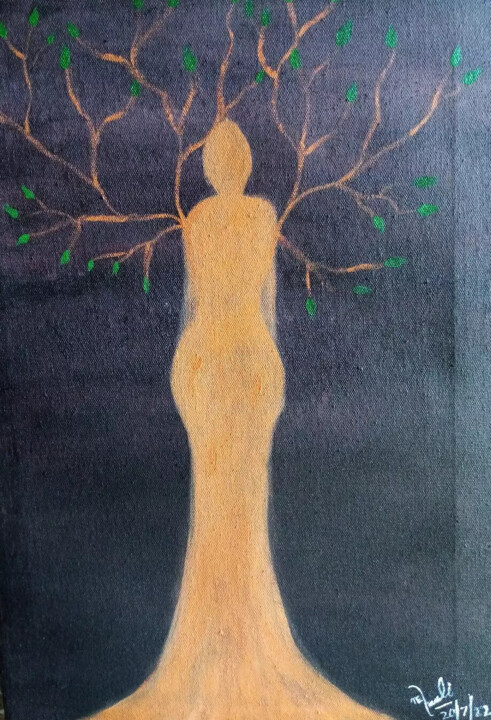Painting titled "Hope.." by Neha Ali Qureshi, Original Artwork, Acrylic