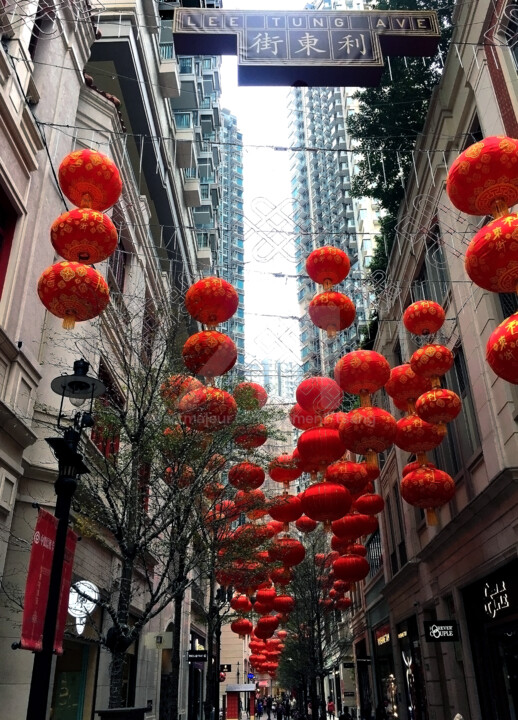 Hong Kong - Chinese New Year Decoration on Street #2 摄影