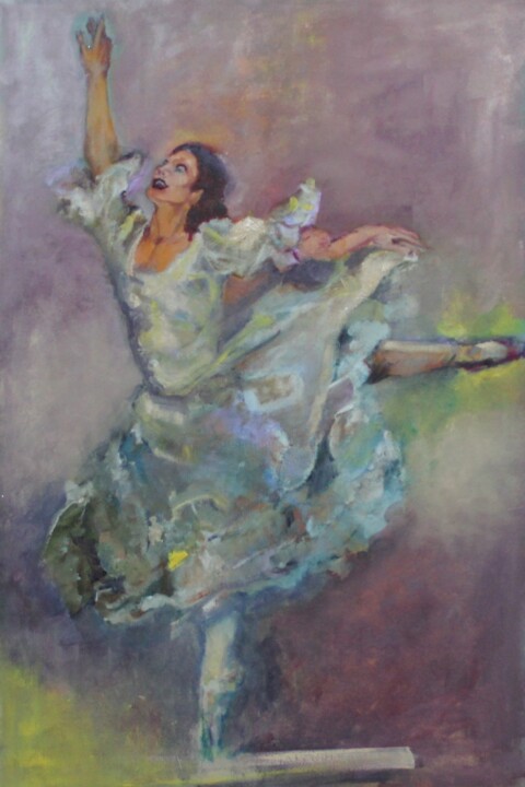 Bailarina I 绘画, 35.4x23.6 in