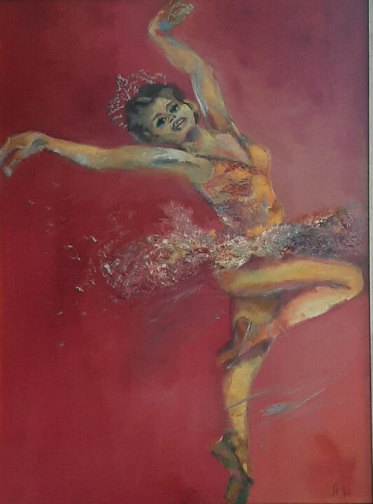 Bailarina II 绘画, 35.4x23.6 in