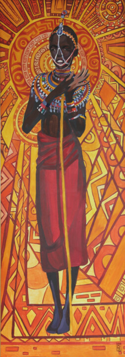 绘画,  44.5x16.1 in 