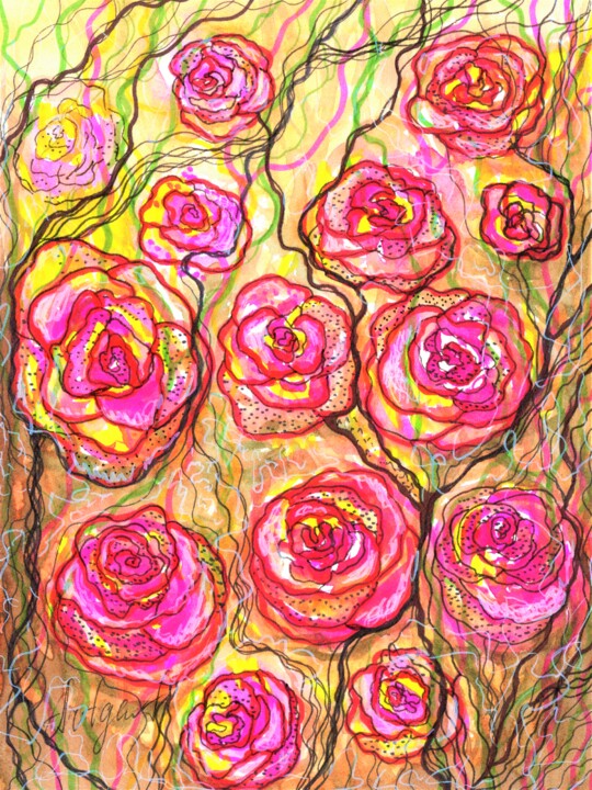 绘画,  7.9x5.9 in 