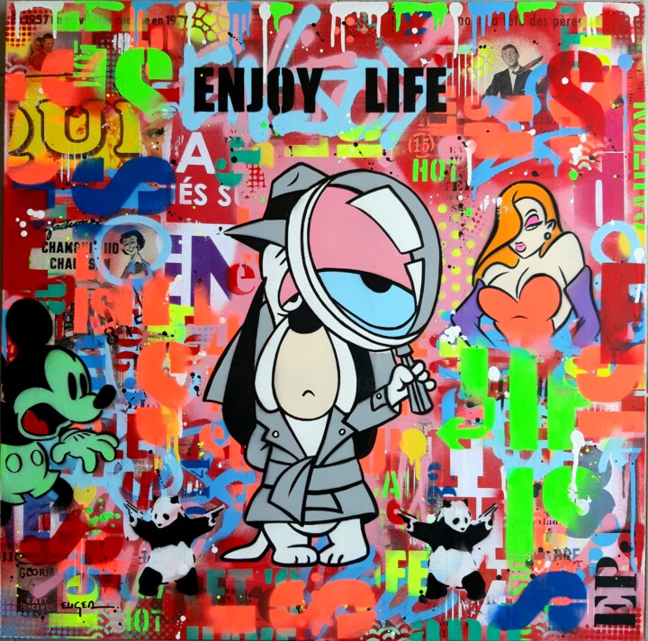 Enjoy life ! 绘画, 31.5x31.5 in