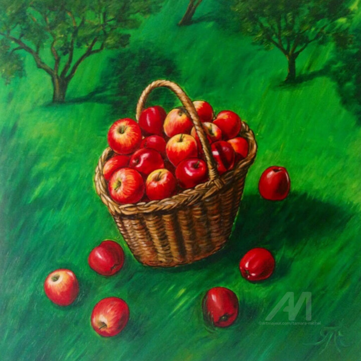 Äpfel 绘画, 31.5x31.5 in
