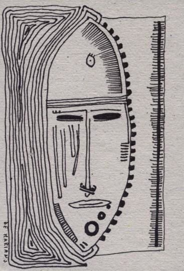 Drawing titled "Cartolina" by Filippo De Mariano, Original Artwork