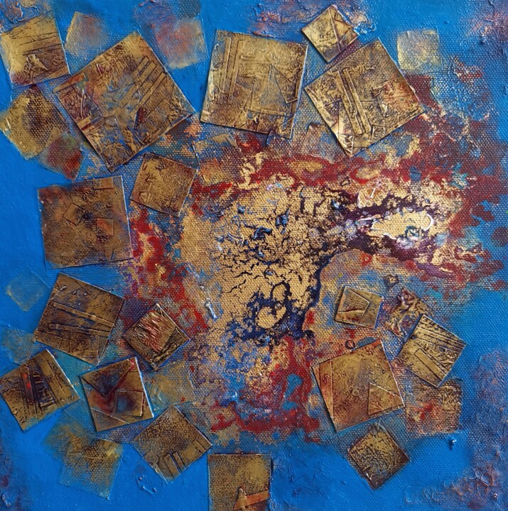 Implosion Collages, 7.9x7.9 in