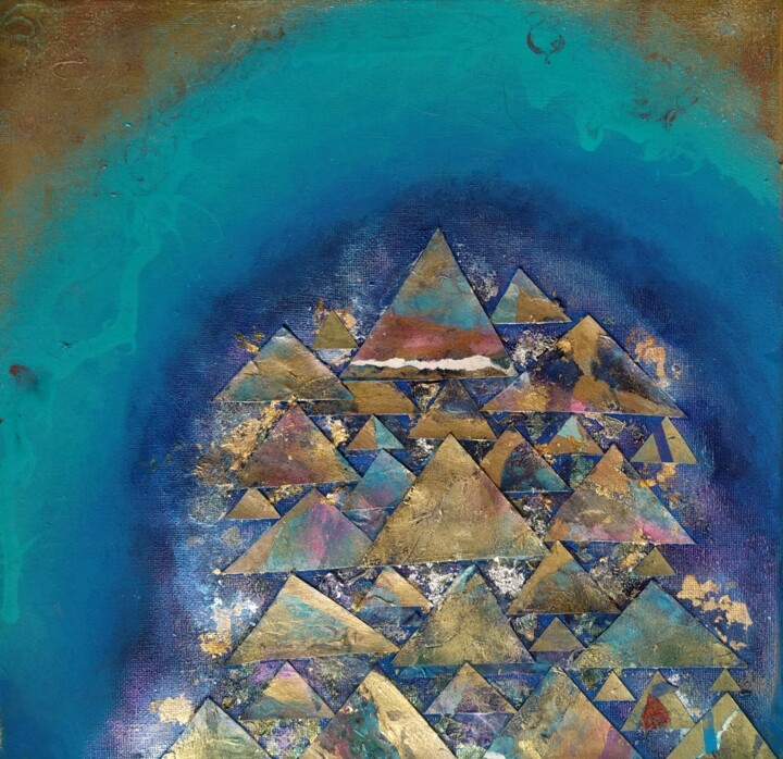 Dreaming Pyramids 2 拼贴, 11.8x11.8 in
