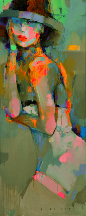 Painting titled "SERIES OF PAINTINGS…" by Viktor Sheleg, Original Artwork, Oil Mounted on Wood Stretcher frame