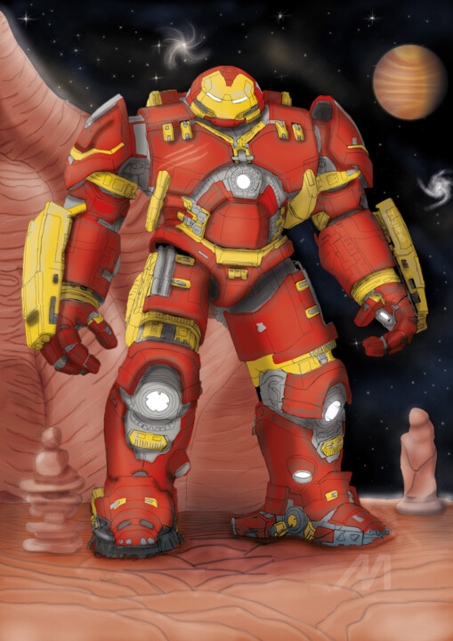 fan art iron man 数字艺术