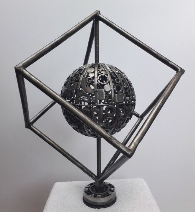 GEOMETRIA SACRA 雕塑, 25.6x21.7 in