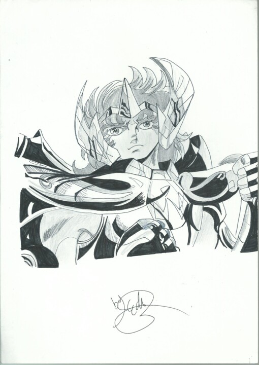 SAINT SEIYA ZODIAC TRIBUTE 1980-1990 MANGA LION LEO 图画, 11.4x8.3 in