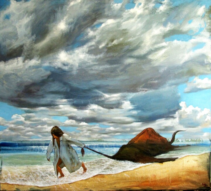 Europe is coming back 绘画, 35.4x39.4 in