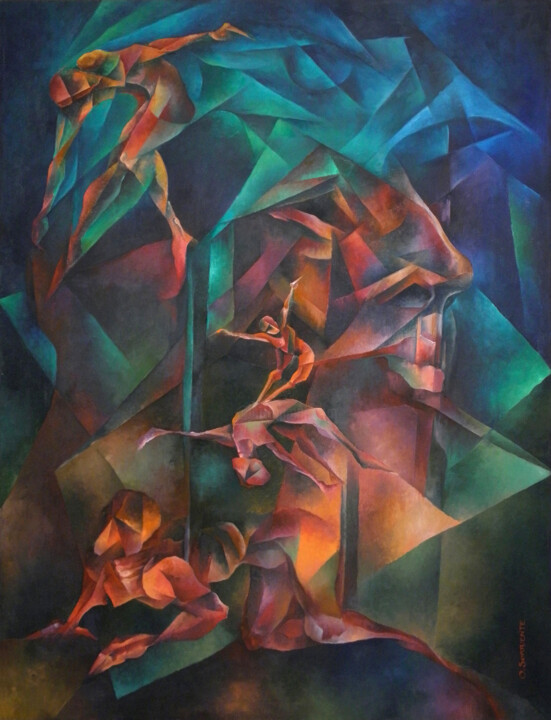 La Creación 绘画, 47.2x35.4 in