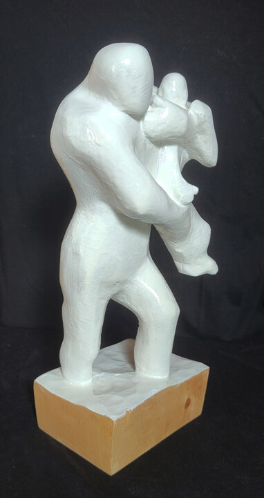 Father and Son 雕塑, 13x5.5 in