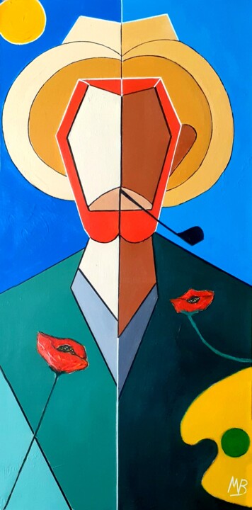 Une vie en jaune 绘画, 31.5x15.8 in