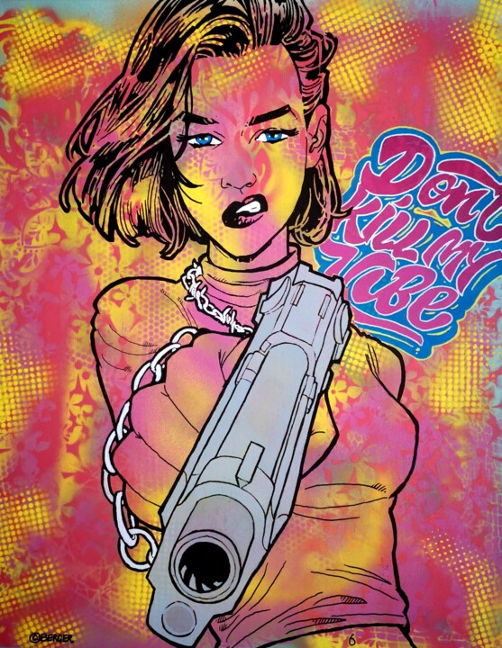 Don´t kill my vibe 绘画, 31.5x23.6 in