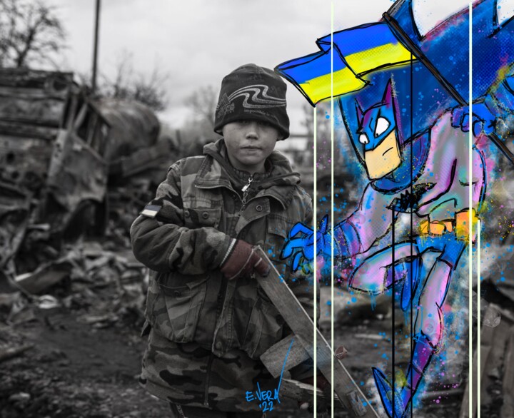 The real superheroes 数字艺术, 35.4x43.3 in