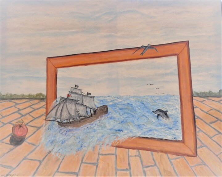 Sortie imprévue 绘画, 25.6x31.9 in
