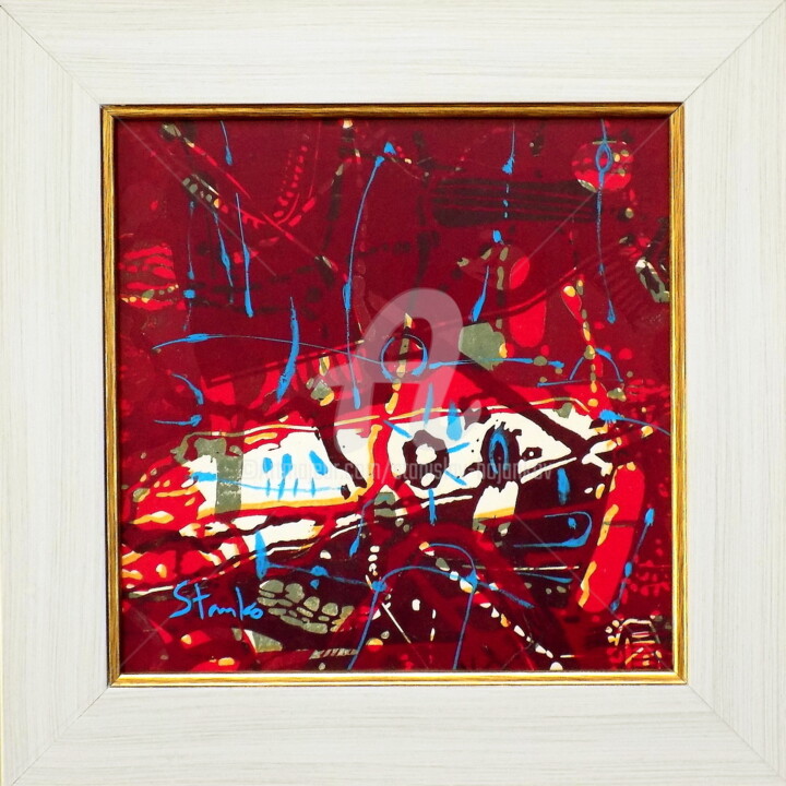 Abstract-II(illuminations) 绘画, 11.8x11.8 in