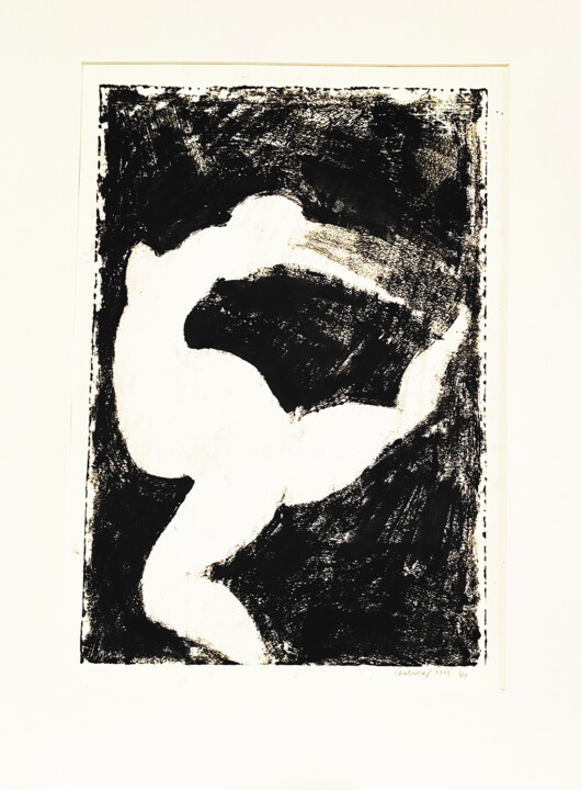 Printmaking titled ""Running" from the…" by Alexander Chalovsky, Original Artwork, Engraving