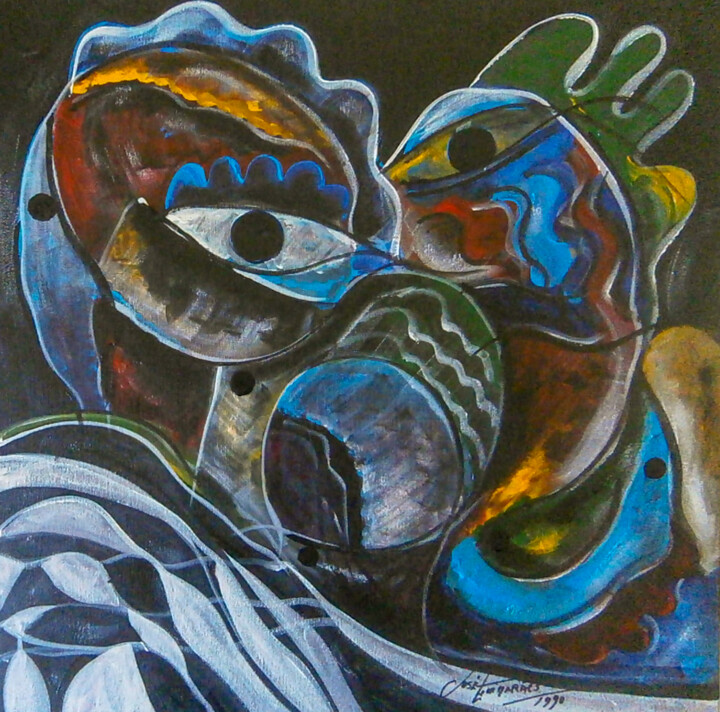 Complexidades do Expressionismo 005 绘画, 19.7x19.7 in