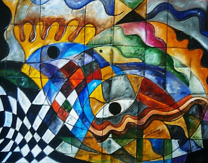 Complexidades do Expressionismo 007 绘画, 31.5x39.4 in