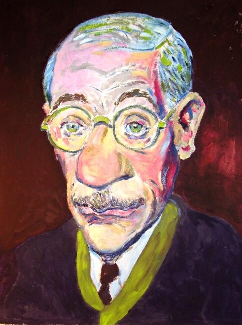 Peinture intitulée "Hommage to Pierre B…" par Bertrand Daullé, Œuvre d'art originale, Huile