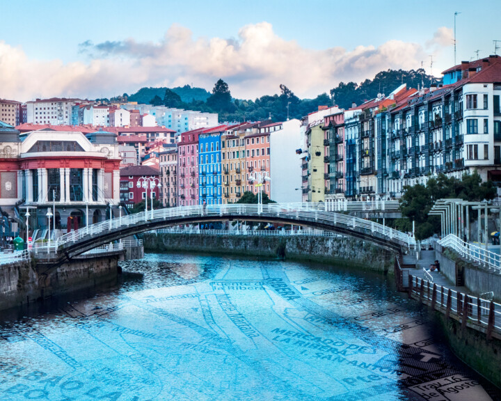 Photography titled "Una tarde en Bilbao" by Jeff Griffiths, Original Artwork, Manipulated Photography