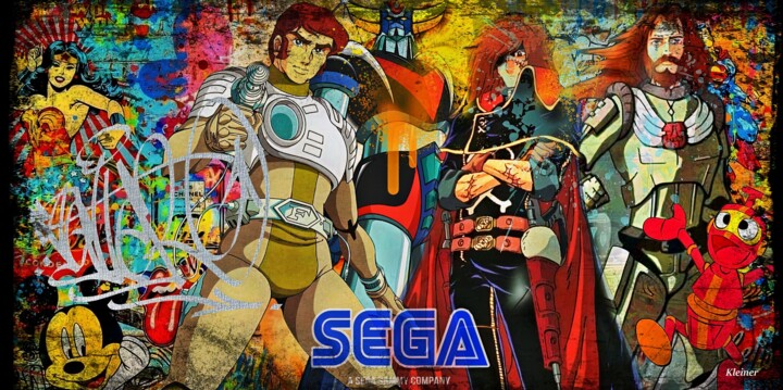 les années SEGA 绘画, 23.6x47.2 in