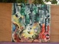 Painting titled "seasonal mood" by Joshua Nyatefe, Original Artwork