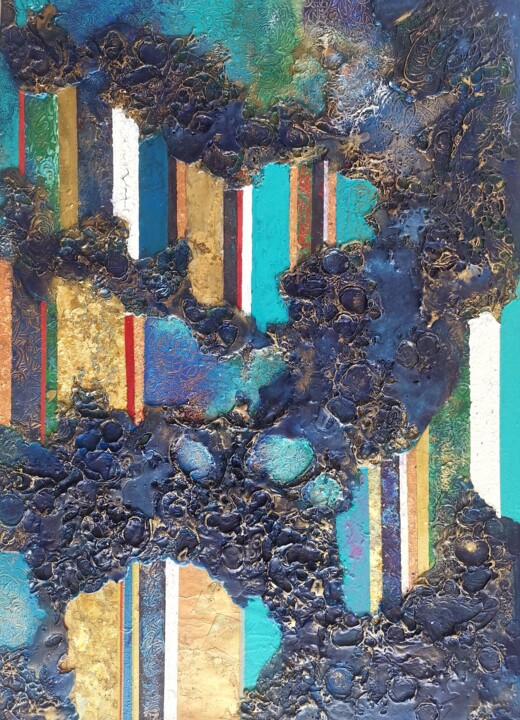 Columns and Debris 拼贴, 29.5x19.7 in