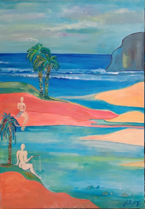 Seuls au monde 绘画, 45.7x31.9 in