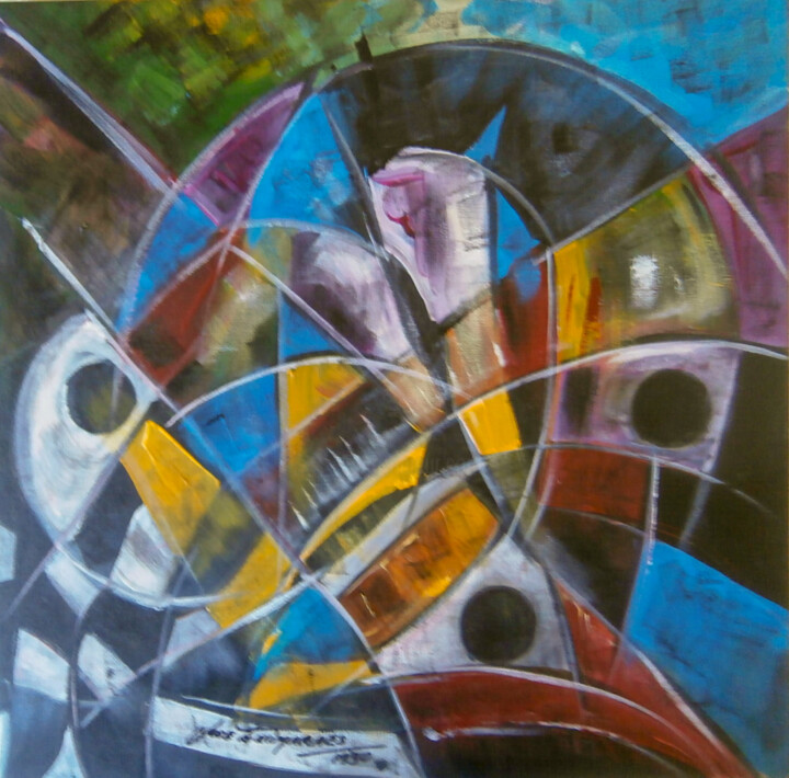 Complexidades do Expressionismo 90/5 绘画, 15.8x15.8 in