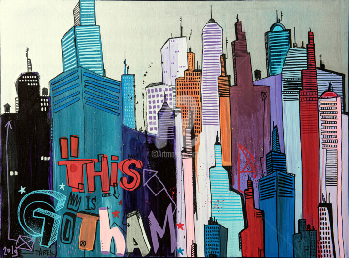 This is Gotham 绘画, 23.6x31.9 in