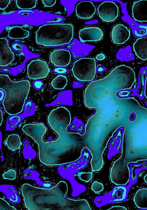 Photography titled "Bubbling Up 1j10k" by Ken Lerner, Original Artwork, Digital Photography