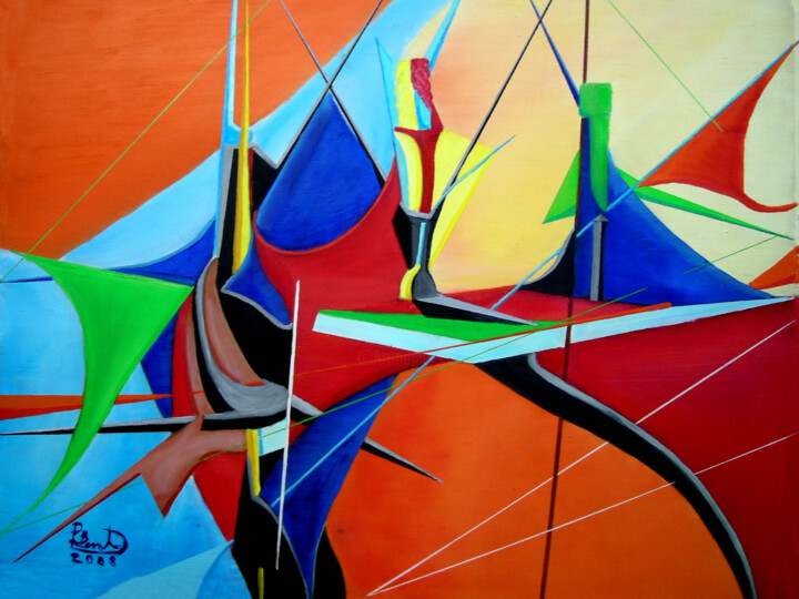 Bottiglia Caraffa Candeliere (1353) 绘画, 19.7x27.6 in