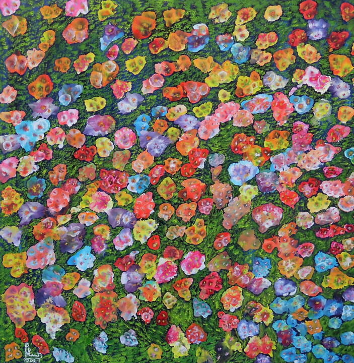 Fiori (1430) 绘画, 27.6x27.6 in