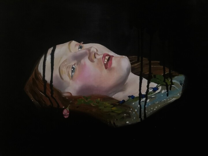 Офелия 绘画, 19.7x27.6 in