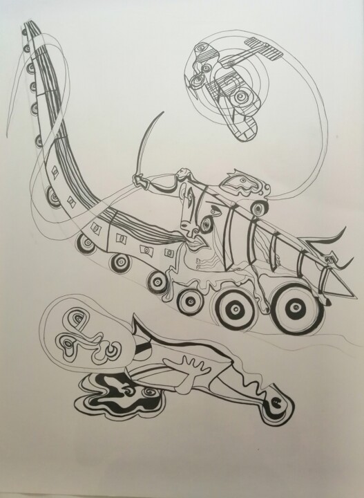 Krieg 图画, 29.7x21 in