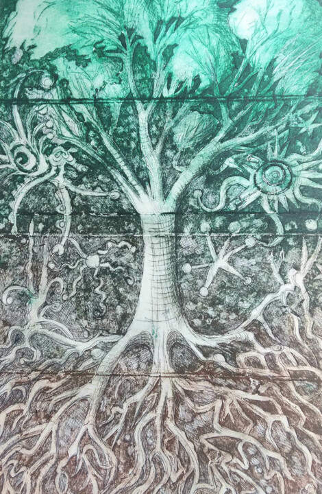 L'éveil 印花与版画, 14x9.8 in