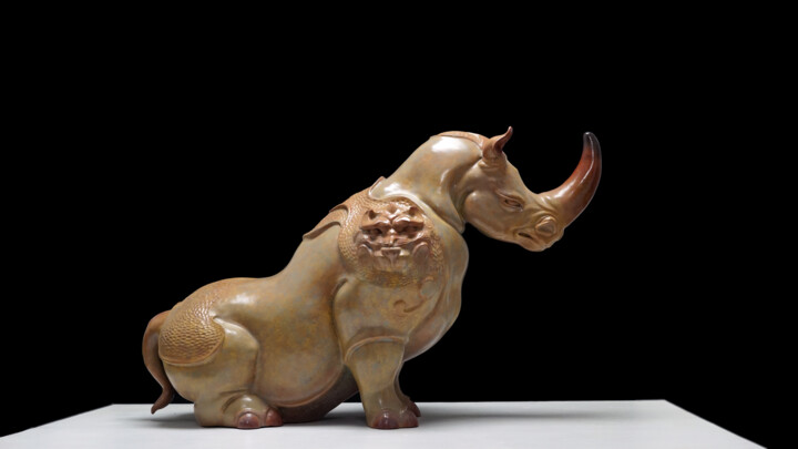 远方·英雄礼赞(Rhino General) 雕塑, 21.7x34.7 in