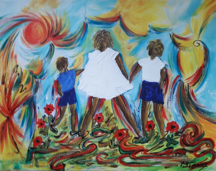 JOIE DE VIVRE II 绘画, 15.8x19.7 in