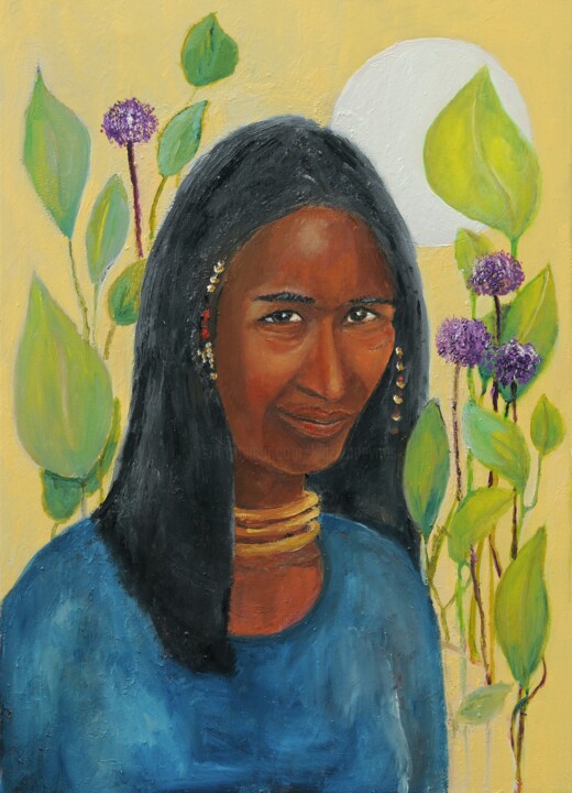 Painting titled "Geen titel" by Klazien De Vries, Original Artwork, Oil