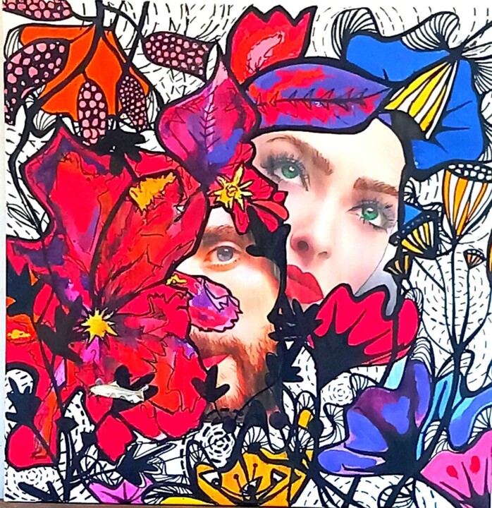 绘画,  19.7x19.7 in 