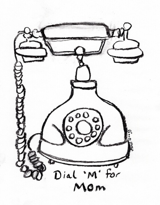 Dial 'M' for Mom No. 2 图画, 13x10 in