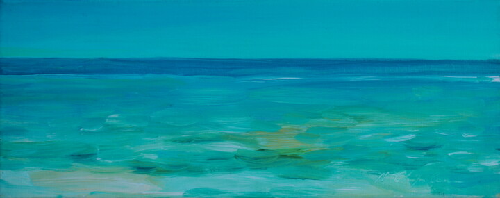 Peinture intitulée "Sealandscape 1" par Nathalia Chipilova, Œuvre d'art originale, Acrylique Monté sur Châssis en bois